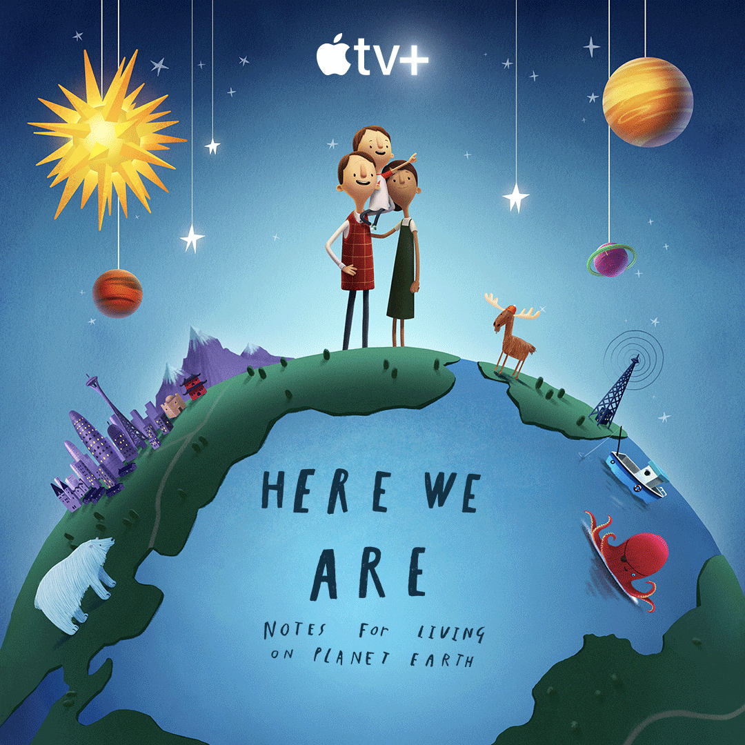 This #EarthDay join artist and author <a href="/OliverJeffers/">Oliver Jeffers</a> in a Virtual Studio, Thurs 22nd at 9AM/6.30PM and design a message to Planet Earth inspired by Here We Are: Notes for Living on Planet Earth on Apple TV+, based on his bestselling book. apple.co/celebrate-eart… #todayatapple