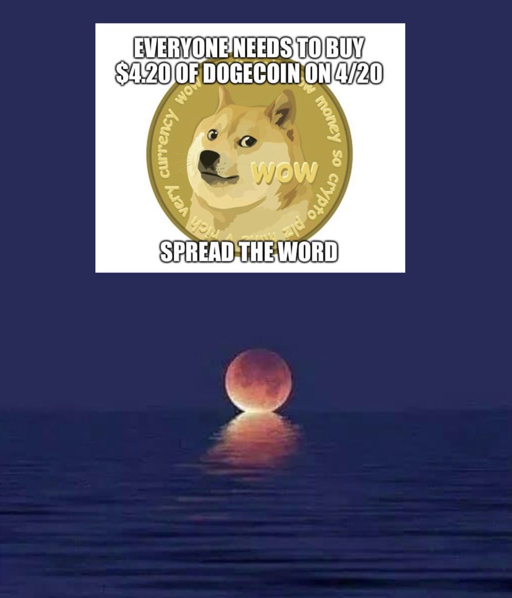dutchverse's tweet photo. We want to wish the Dogecoin community a great day. It proves that together you can get anywhere now next stop is the moon🚀🦅🦮 #DogeDay #DogeDay420 https://t.co/gTxfhDMh94