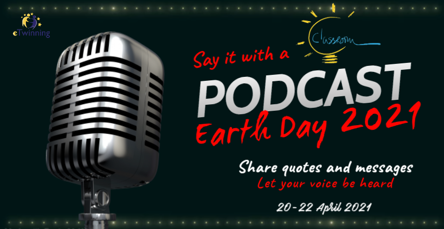 eTwCreativeClas's tweet photo. Celebrate #EarthDay with the @eTwCreativeClas Group Share a quote/message creating #podcasts while involving also your students!
Say it with a #podcast &amp; let your voice be heard!
find info: https://t.co/O0NpKVv8aq https://t.co/algWBQf5jX