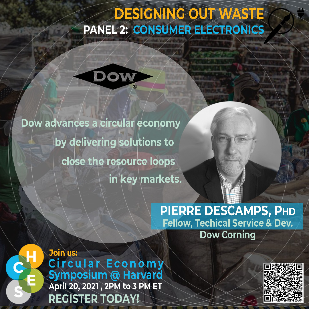 Hear from the Front-Runners that are supporting the development of the #CircularEconomy!

Join us and listen to speakers like Pierre Descamps, Technical Ser. &amp; Dev. fellow supporting the consumer and electronics business at Dow Corning. 

Register today!
lnkd.in/dB-S4vn