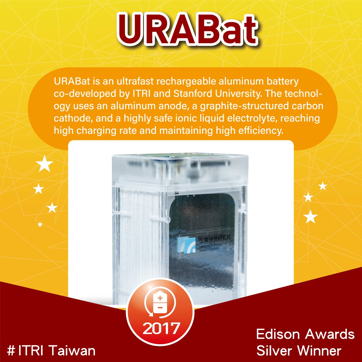 ITRI_Taiwan's tweet photo. The #EdisonAwards 2021 ceremony is coming soon, and we are glad that ITRI has two technologies named the #finalists this year. ITRI has won this award for five consecutive years. Now, let’s cast our minds back to these winners. #ITRITech @EdisonAwards https://t.co/erE1vM8cV9