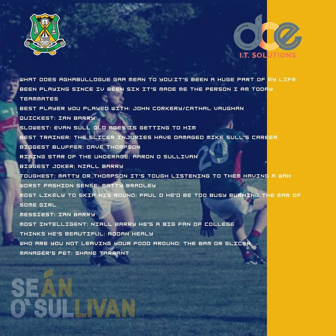 aghabulloguegaa's tweet photo. Every team needs leaders &amp; @seaniesull09 sets an example for others to follow. https://t.co/LS1sbPnWyi
