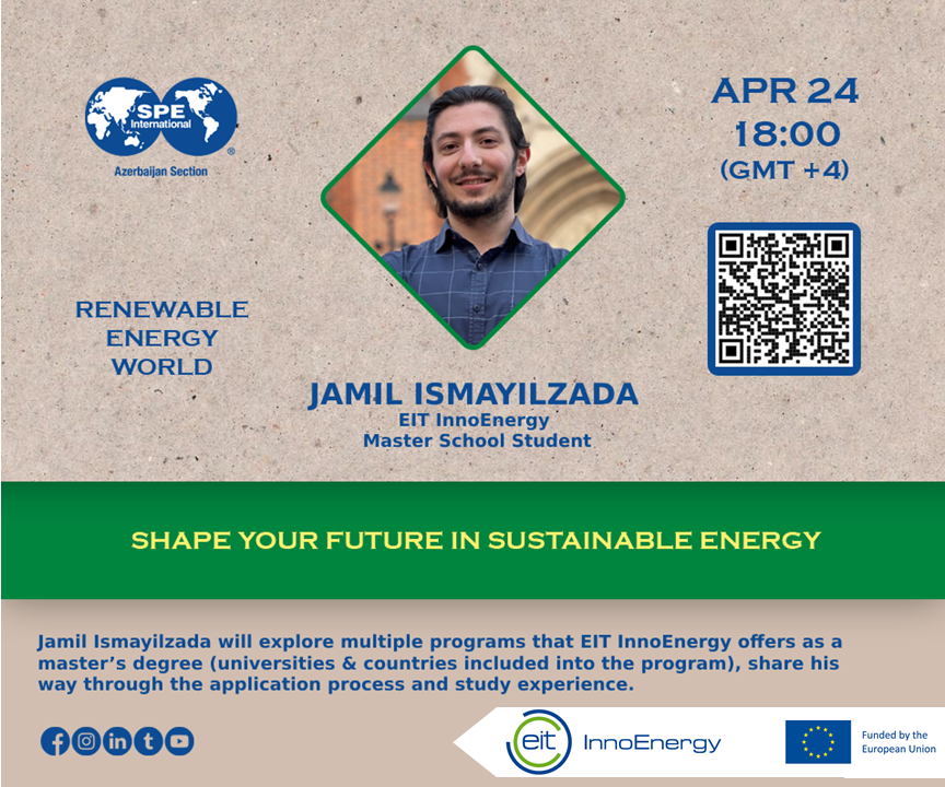The next guest will be Jamil Ismayilzada - EIT InnoEnergy master school student. forms.gle/ttmcfT2vvbb3SK…

#renewable #energy #webinar