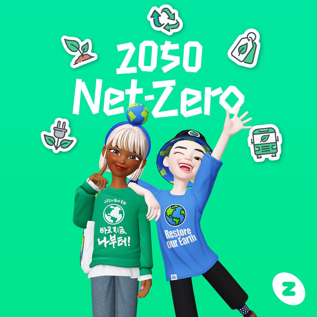 zepeto_official's tweet photo. Take part in the #EarthDayChallenge 🌏 on Apr 22!
Check out the #CarbonNeutral items too!
It starts with you! Let's work towards a carbon neutral future✨

#ZEPETO #EarthDay #2050NetZero #NetZero 
#Avatar #3DCharacter #8bit https://t.co/7pJEbeG8Wx