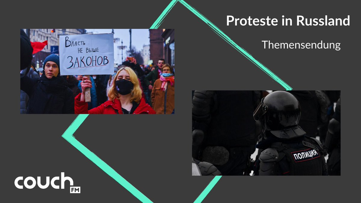 couchFM's tweet photo. Wer ist Alexej @navalny? Hat #Putin eine #Aquadisko? Was sind politische Gefangene? Ist der #punkprayer von @pussyrrriot Blasphemie? Finde es raus: 17 Uhr auf der 91,0 @alex_berlin_de oder im Live-Stream.⁠ #russland #protest https://t.co/lGwV1IKyHi