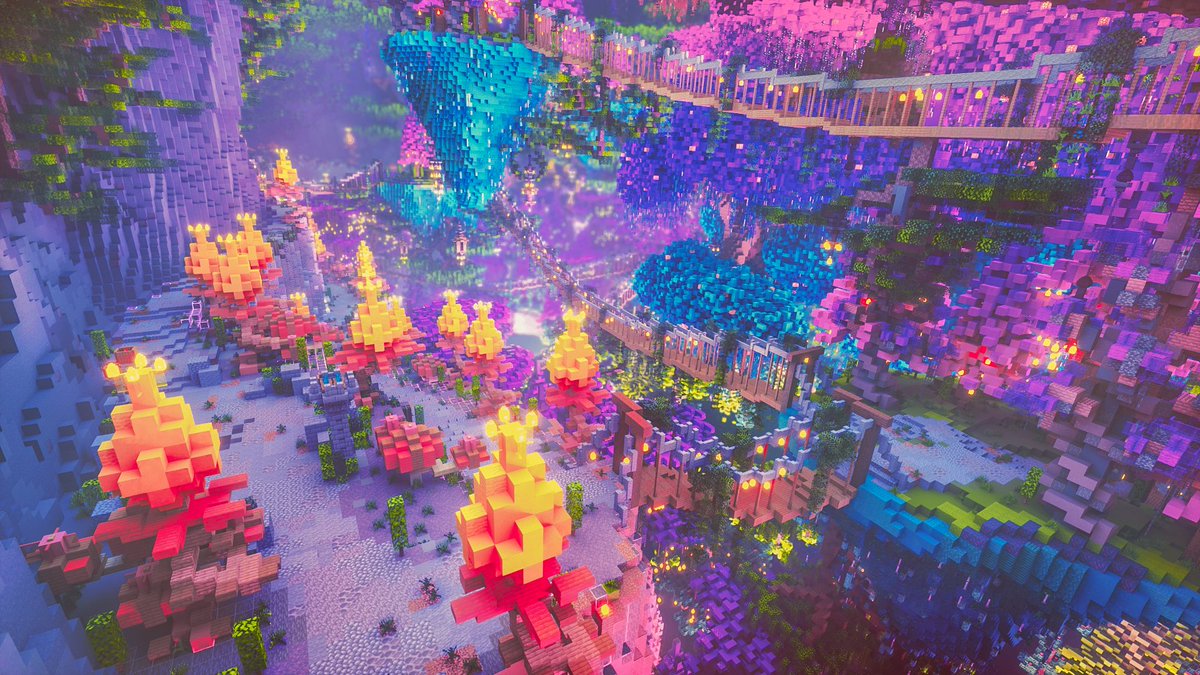 QuFoxBuilds's tweet image. Join us in the colorful adventure.
This cave filled with life and wonders.

- Render by: @darkfidji 
- Team: @SeniorTeamMC
- Cinematic by: Speedhax#5738
- Thumbnail by: @Abdi_mss 

Cinematic: youtube.com/watch?v=C9hIjR…

Hope you guys like it.
More builds will be released soon!