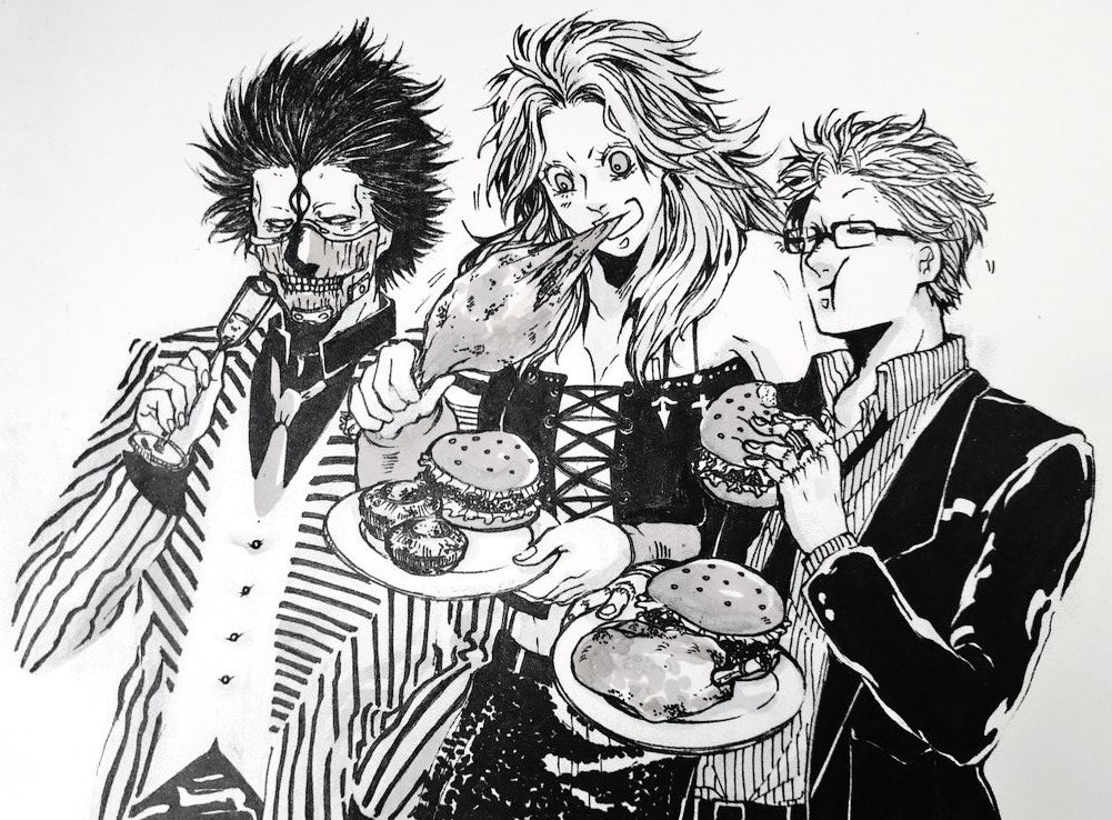 まる Maru 마루 Dorohedoro 炎ファミリー 2 ドロヘドロファンアート まる復活記念作品 アニメ ドロヘドロ 林田球 ティックトック 描いてみた イラスト モノクロにするとかっこいい モノクロ T Co 3eeqfq46lt Twitter