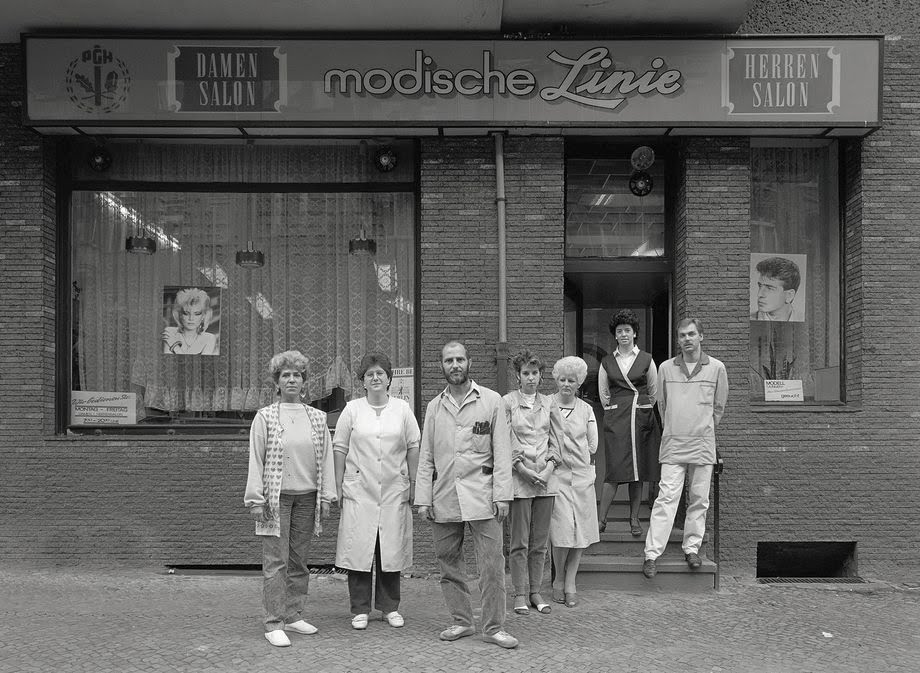 For over a year, Zimmermann photographed almost daily on the street with his large-format camera, asking shop-owners and residents if he could take their picture. Hufelandstrasse was then home to a varied cross-section of citizens of the German Democratic Republic