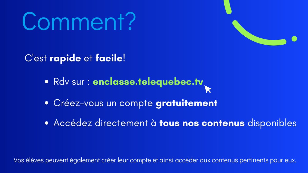 tqcencl's tweet image. Notre plateforme s&apos;est renouvelée!🤩 
Créez votre compte gratuitement dès maintenant et accédez à tous nos contenus disponibles sans publicité! 
Rdv sur 👉 enclasse.telequebec.tv 
#EduProf #EduNum #EduQc #EduNumQc