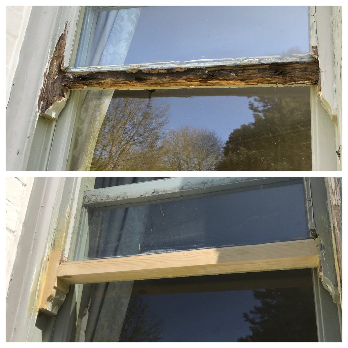 all_things_sash's tweet image. There would definitely have been a time when this upper sash would have been consigned to a skip and a replacement ordered, however with Repair Care resin those days are gone  @repaircareuk #repairnotreplace #timberrepair #resinrepair #sashwindowrepair