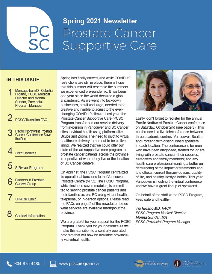 Our Spring newsletter is available now! Click on the link below to read through our recent updates.
pcscprogram.ca/wp-content/upl…