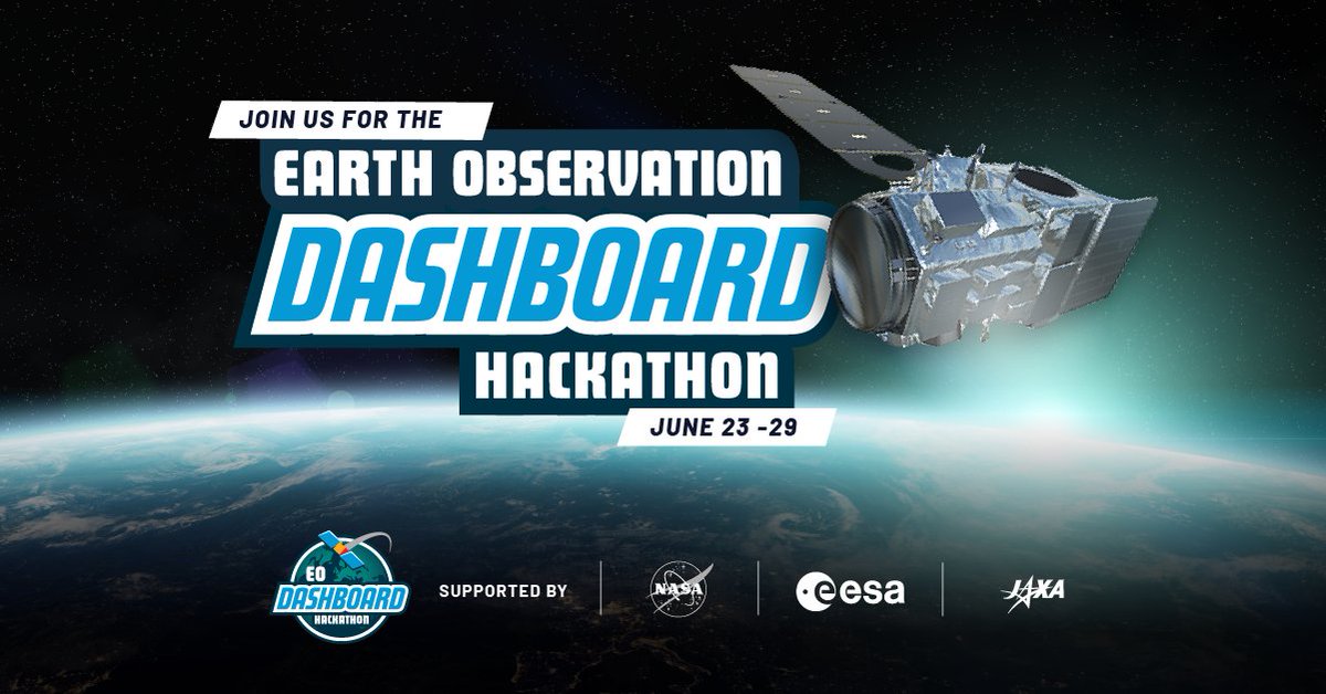 #SpaceApps community: The #EODashHack is this June! You’ll have the chance to create solutions with <a href="/NASA/">NASA</a>, <a href="/ESA_EO/">ESA Earth Observation</a>, &amp; @Jaxa_en designed to understand the #COVID19 pandemic's impacts using the Dashboard's data 🌏🛰️
Registration opens 5/20 - Stay tuned here!
eodashboardhackathon.org