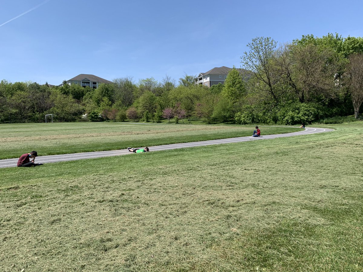 mstoriknight's tweet photo. Social distance writing about our senses on this beautiful day! https://t.co/99dwqYe6KG