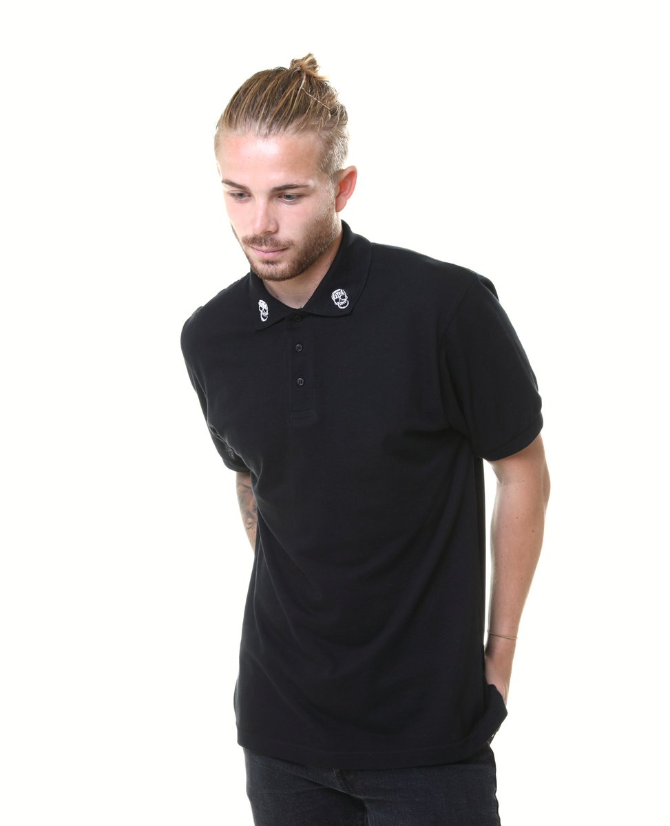 Me: "Why do I never have any money?"⁠⁠
Also me: “Ooooh a short-sleeve polo with an embroidered collar! My BF needs this...”⁠⁠
⁠⁠
It's ok. We get it. #sorrynotsorry #NoFuchsGiven⁠⁠
⁠⁠
⁠
#poloshirt #blackpolo #skullgear #skullfashion #giftsforhim⁠⁠ #skullfashionformen