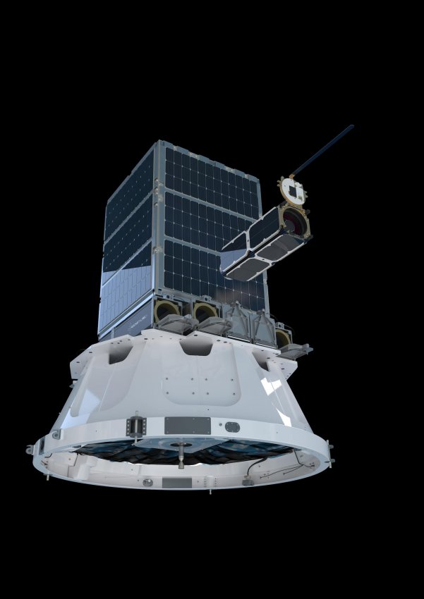 Next: the kickstage The kickstage is designed to deliver satellites to precise orbits and eliminates the need for customers to develop their own propulsion and GNC equipment. It uses a Currie engine, 6 RCS thrusters and scalable fuel tanks. For more complex missions…4/15