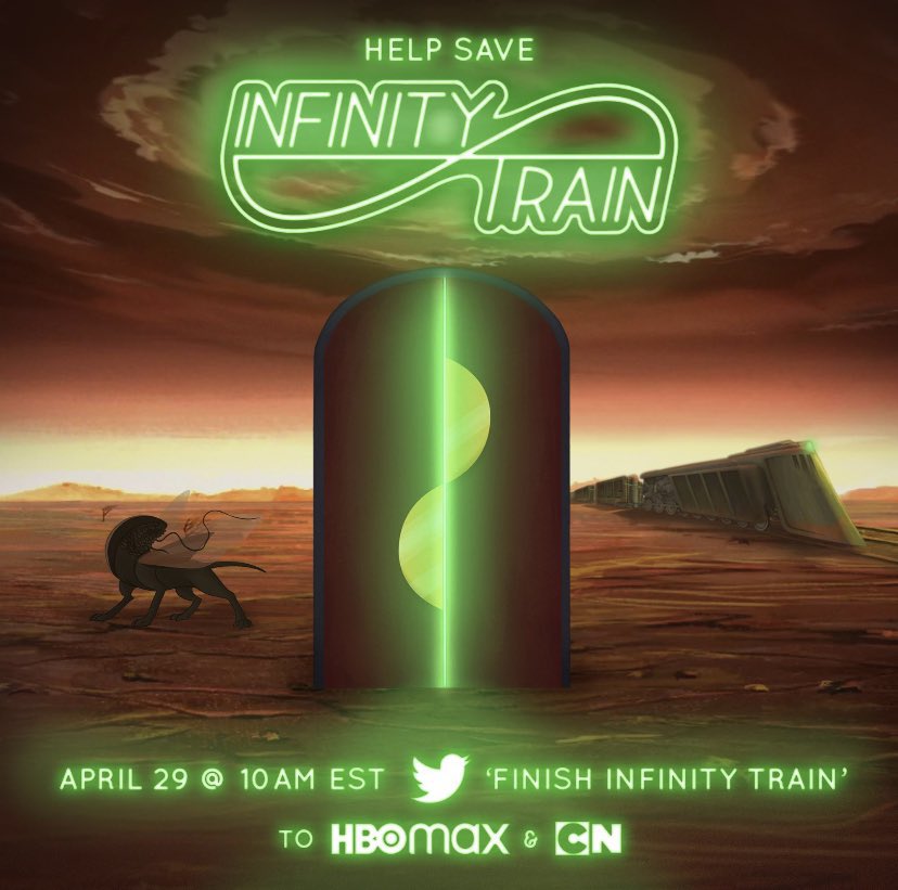 Hi everyone! One of the admins here. As you may or may not know there is an organized trend to save Infinity Train. Fans will be trending the phrase 'FINISH INFINITY TRAIN' and  #FinishInfinityTrain at 10am EST April 29th. Have fun, keep it positive, and let's save the show!