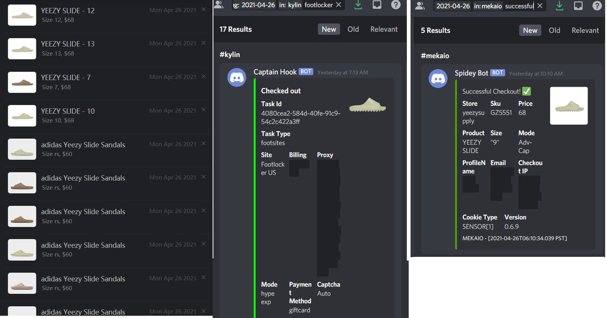 miracle13 (@ningxie10) on Twitter photo Solid day for Yeezy Slide
S/O <a href="/Yitian_Notify/">Yitian_Notify</a> 
Bot: @wrathsoftware <a href="/KylinBot/">KylinBot</a> <a href="/MEKRobotics/">MEKAIO</a> 
Proxy: <a href="/KaBoomProxies/">KaBoom Proxies</a> <a href="/ne_proxy/">NE%T</a> <a href="/FastAio/">FastAio</a> 
F&F:@Terrence_Xwen <a href="/Wmzzzzzz/">Zzz</a> Solid day for Yeezy Slide
S/O <a href="/Yitian_Notify/">Yitian_Notify</a> 
Bot: @wrathsoftware <a href="/KylinBot/">KylinBot</a> <a href="/MEKRobotics/">MEKAIO</a> 
Proxy: <a href="/KaBoomProxies/">KaBoom Proxies</a> <a href="/ne_proxy/">NE%T</a> <a href="/FastAio/">FastAio</a> 
F&F:@Terrence_Xwen <a href="/Wmzzzzzz/">Zzz</a>