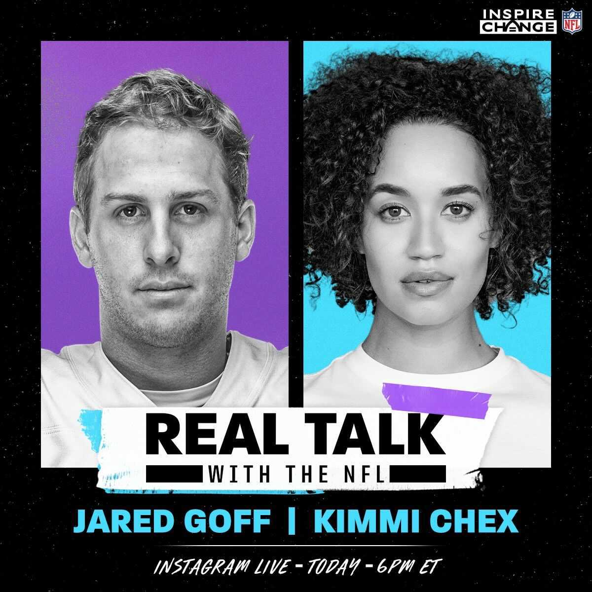 NFL (@nfl) on Twitter photo A renovated library. Food bank contributions. School supply donations.
<a href="/JaredGoff16/">Jared Goff</a> has dedicated himself to helping underserved communities.
He'll join <a href="/kimmichex/">Kimmi</a> to talk about that and more TODAY at 6 p.m. ET on our IG Live. #InspireChange <a href="/Lions/">Detroit Lions</a> A renovated library. Food bank contributions. School supply donations.
<a href="/JaredGoff16/">Jared Goff</a> has dedicated himself to helping underserved communities.
He'll join <a href="/kimmichex/">Kimmi</a> to talk about that and more TODAY at 6 p.m. ET on our IG Live. #InspireChange <a href="/Lions/">Detroit Lions</a>