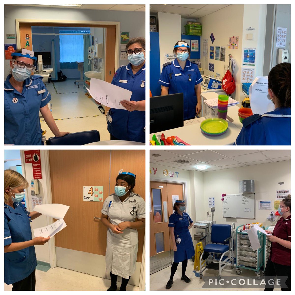 UHCW_Tots2Teens's tweet photo. Our fabulous paediatric staff are making Medicine’s Safety week fun &amp; interactive with a game of ‘Injectable Medicines Headbandz’ https://t.co/6e4OfHYYgk