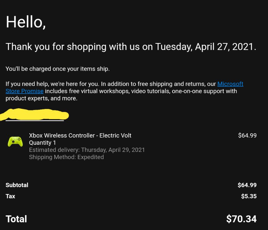 elscarface1's tweet image. Woot! I was able to preorder the Electric Volt Xbox Series X Controller 🎮😊 #Xbox #XboxSeriesX #GamersUnite #Gaming #Collection #VideoGames