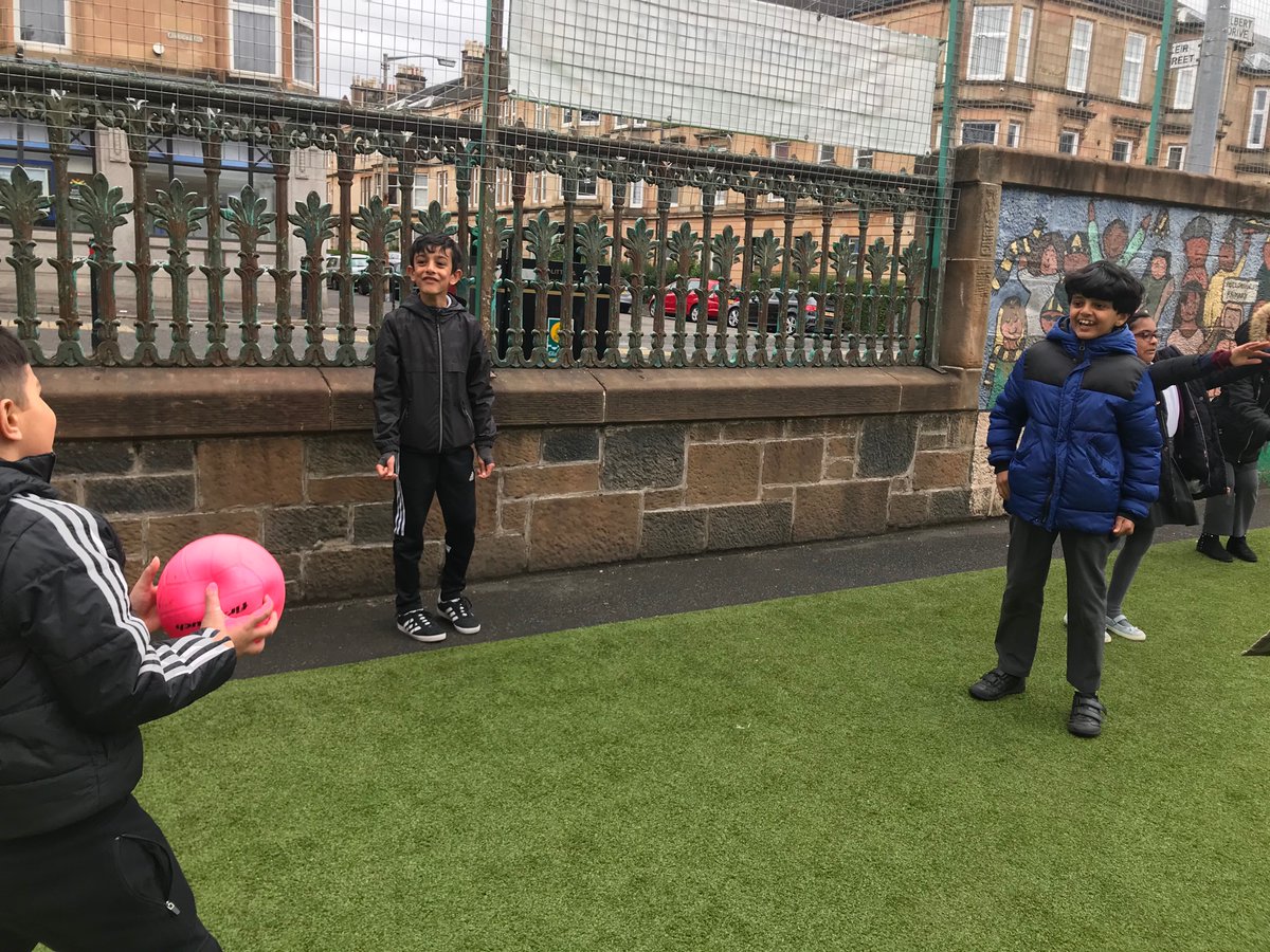 3_primary's tweet photo. Primary 3 had a game of cups and domes and then focused on passing the ball to each other. #teamwork https://t.co/l8XeQ0vuLO