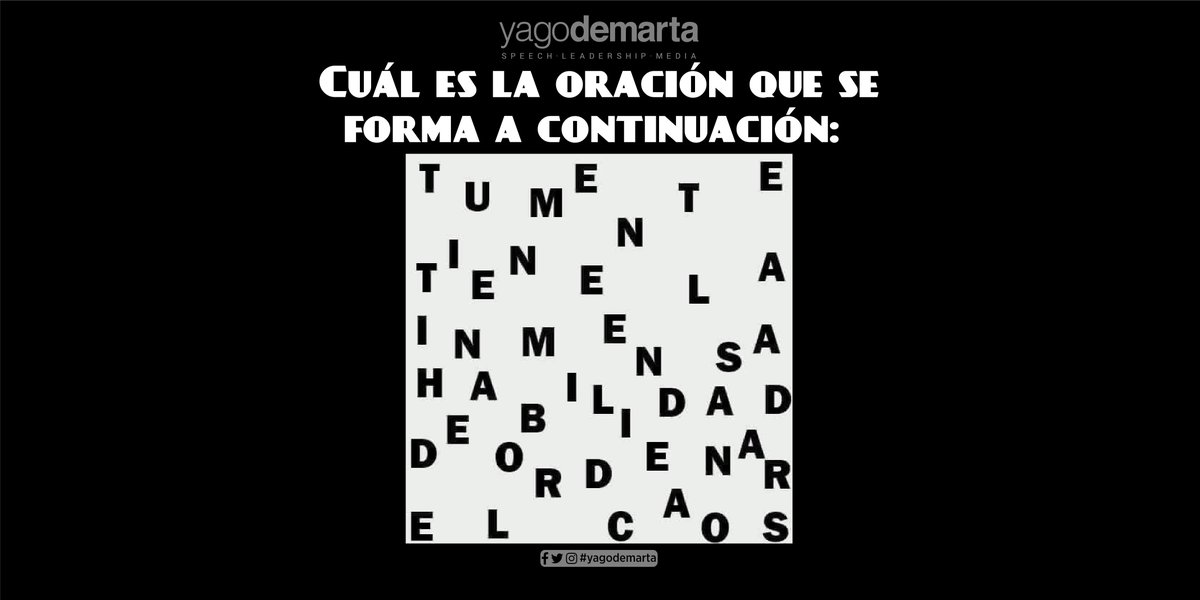YagodeMarta's tweet photo. 👇 𝗢𝗯𝘀𝗲𝗿𝘃𝗮 𝗹𝗮 𝘀𝗶𝗴𝘂𝗶𝗲𝗻𝘁𝗲 𝗶𝗺𝗮𝗴𝗲𝗻 y menciona cuál es la oración que se forma:
Comparte si lo lograste. https://t.co/29F2Bz1Gyt