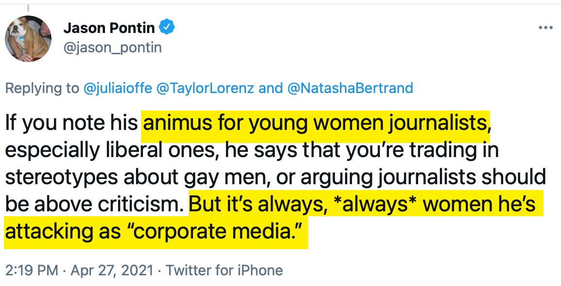 Do you see what these powerful and influential elites are doing? They know most people can't withstand being branded as misogynists, racists, etc, so they cynically weaponize those words to shield themselves from critiques and render all critics illegitimate.It deserves scorn.