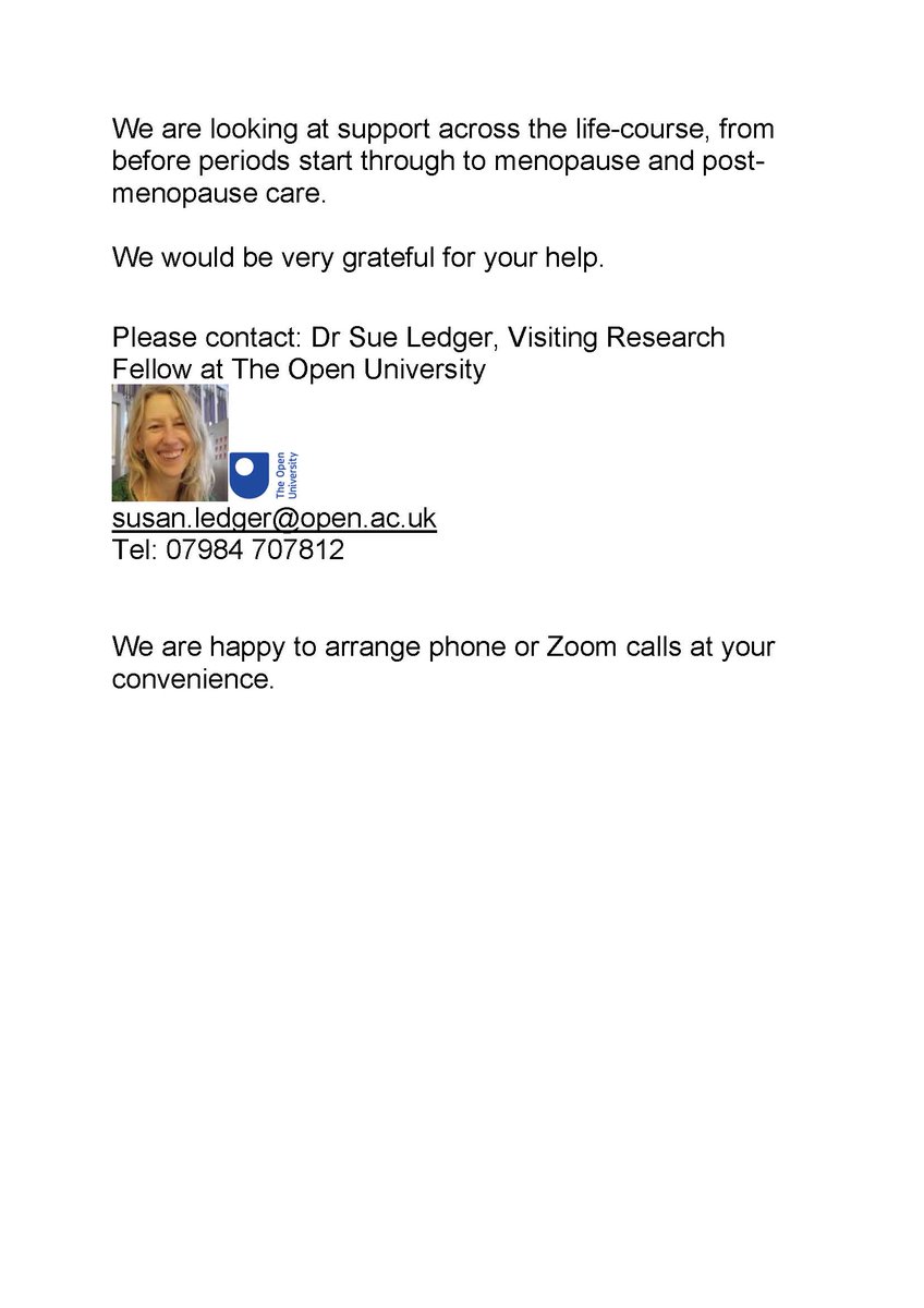 Research shows that more training and resources are needed to support people with #learningdisabilities with periods.  Can you help Dr Ledger with her research?
