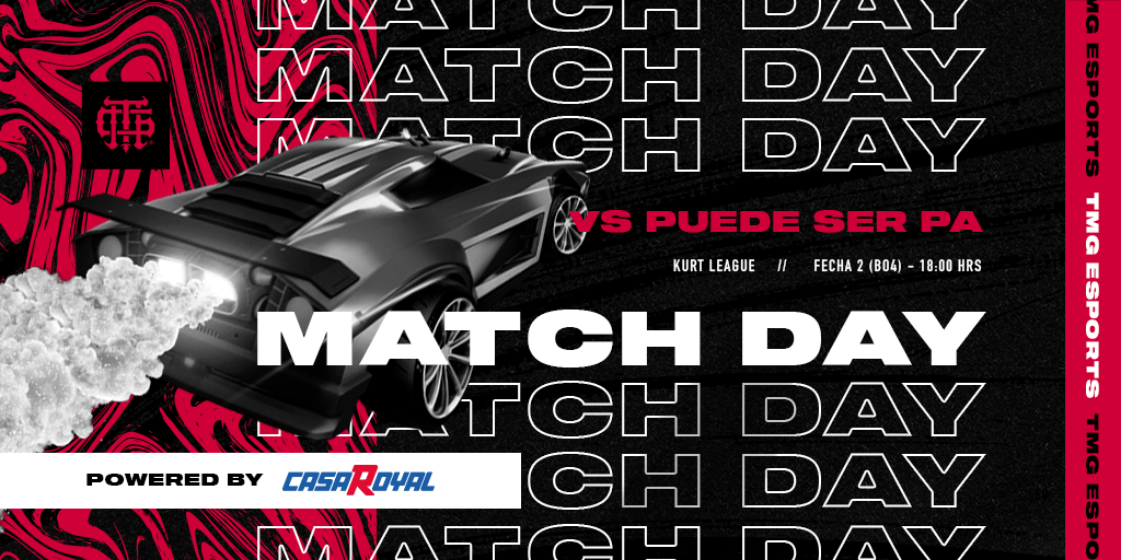 tmgesports_gg's tweet photo. #MatchDay Hoy nuestra escuadra de #RocketLeague sale a la cancha por la segunda fecha de la #KurtLeague frente a #PuedeSerPa 🔥

🆚 #PuedeSerPa
⏰ 18:00 hrs 🇨🇱
📺 https://t.co/XLCIuqLsZz

#GoTMG #GoodGame https://t.co/iyeTBjuAPs