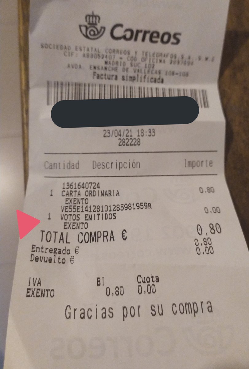 alfred_j_cuack's tweet photo. @correos me podéis explicar mejor que en la Oficina a qué se debe esto? 

En la Oficina dicen que eso les sale sólo, pero que no es nada... 

En cambio, el tracking dice que el envío es real y avanza. 

@ppmadrid @vox_es @psoe_m @podemosmad  @MasMadridCM  @CsMadridCiudad https://t.co/fYO4MBNrRt