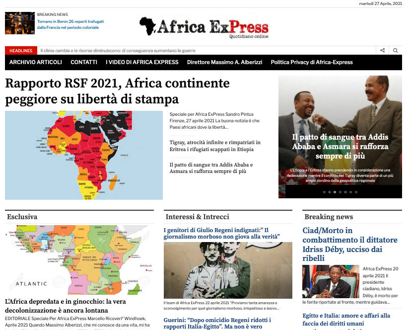sand_pin's tweet photo. #LibertĂ DiStampa: #pessima #Africa in #Report2021 di @RSF_inter ma in 5 Paesi Ăš meglio che Italia
https://t.co/5LccGPtYUn
@africexp #AfricaExpress, direttore #MassimoAlberizzi, @malberizzi @cotoelgyes, #dirittiumani #FreedomForPress #HumanRights https://t.co/WjsSSna7bI