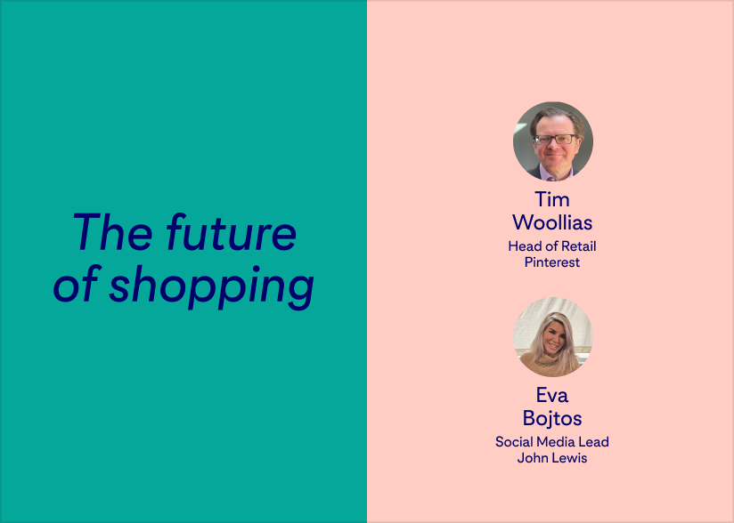 pinterestUK's tweet photo. Miss our #RetailConnected conversation on the future of shopping with Tim Woollias and @Eva4Eva? 🧵 Don’t worry—we've got your (look) back. https://t.co/1zmCsfT62o