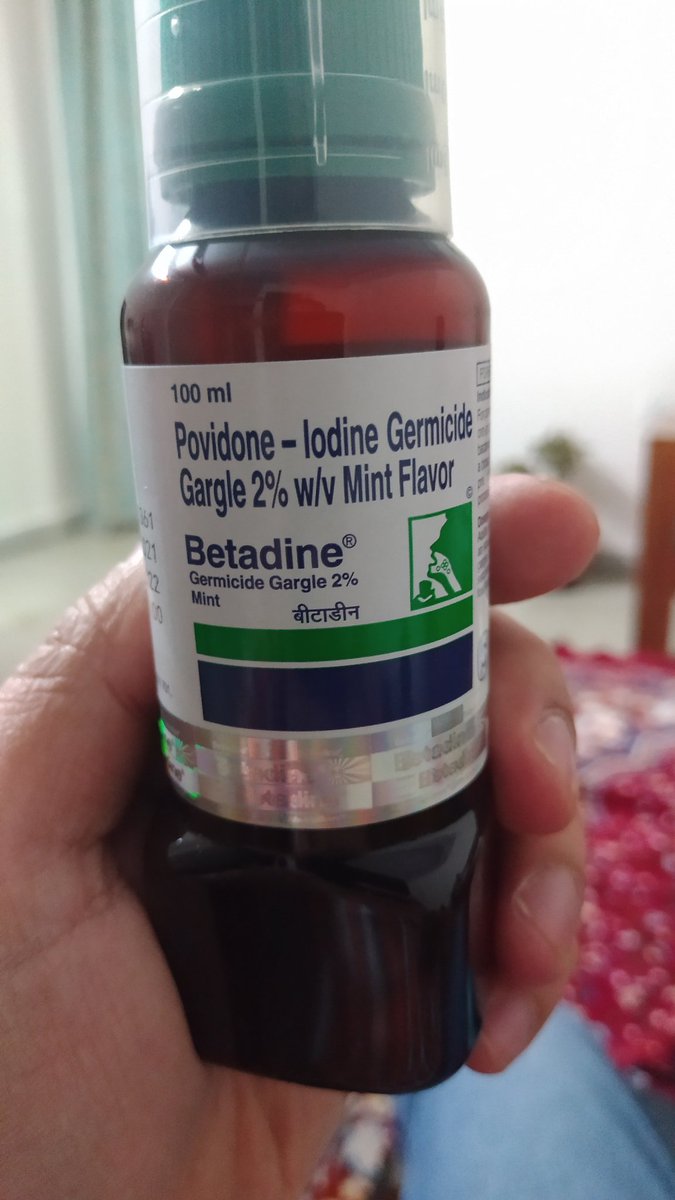 Jitumoni28's tweet image. I request everybody to gargle with betadine (2%) twice daily.. It will help you to fight against #covid19..