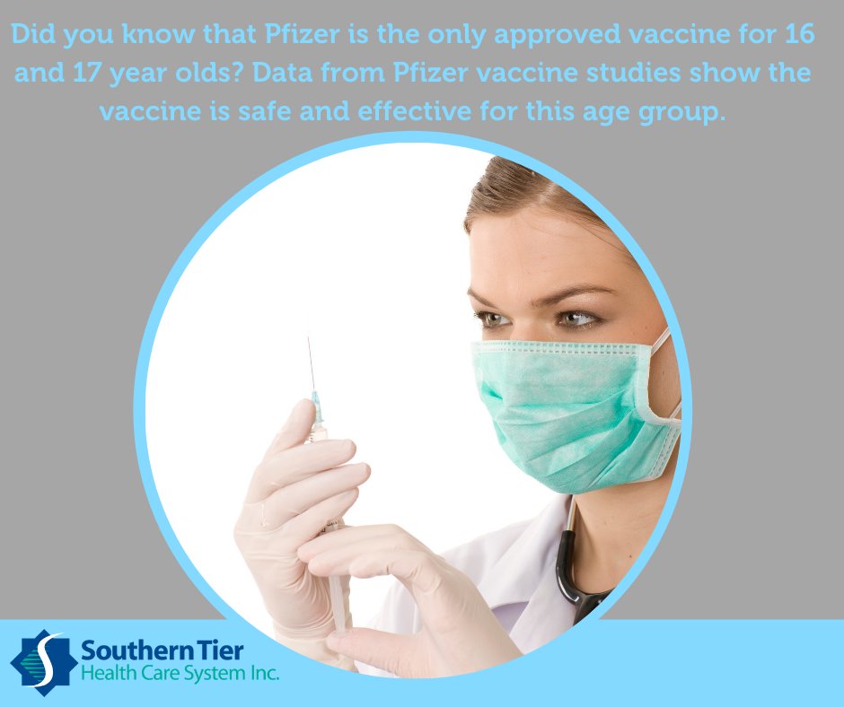 STHCS150's tweet photo. Reach out to your PCP to learn more about the Pfizer Vaccine for your 16 &amp; 17 year olds! https://t.co/DibOwCJsUO