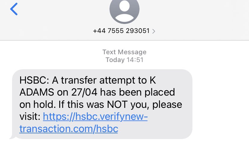 clunk72's tweet image. Is this a scam @HSBC
