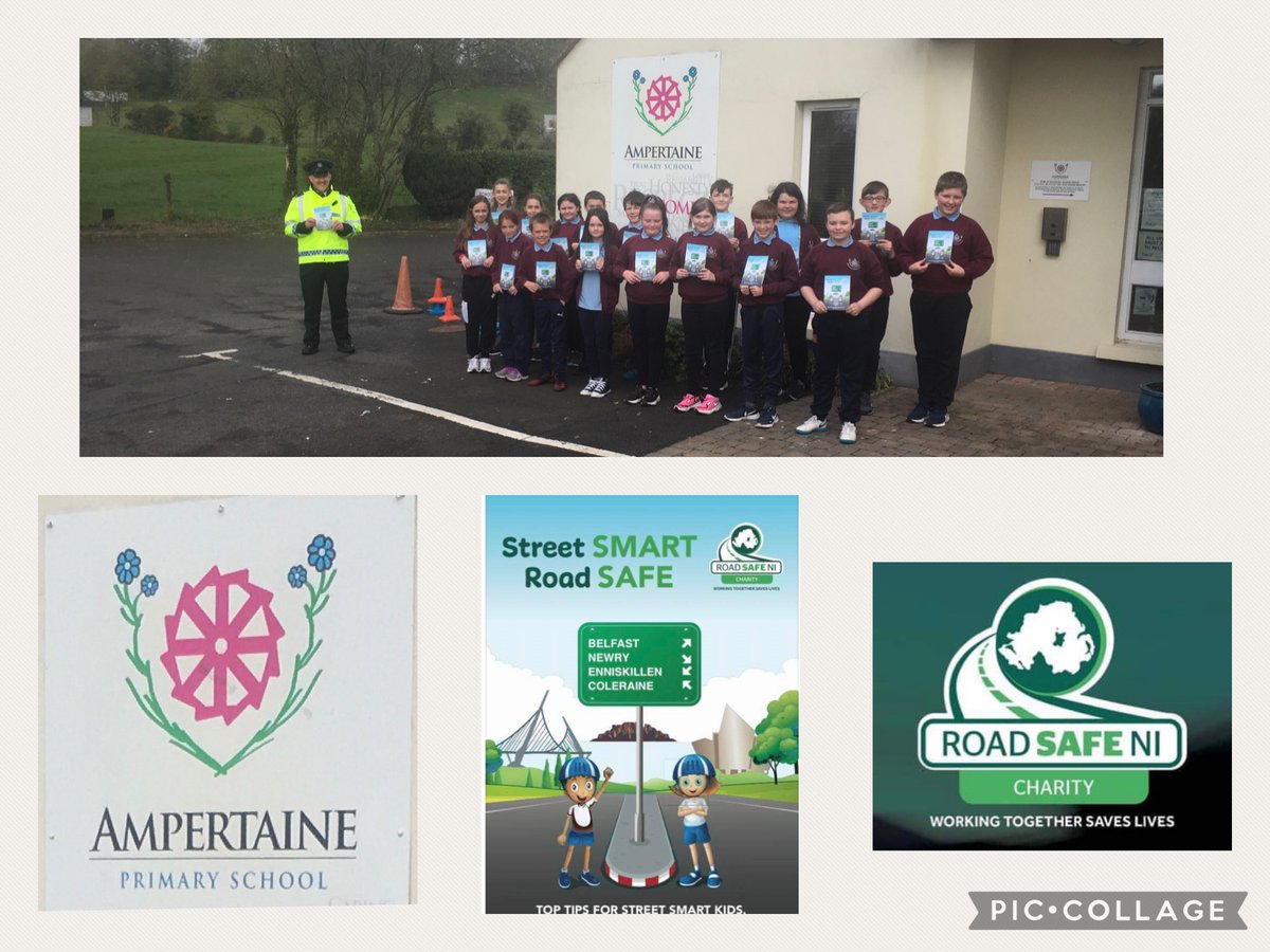 NIRoadPolicing's tweet image. Our Road Policing Education officers are continuing to help distribute the popular @roadsafeni Street SMART Road SAFE booklets. Today Ampertaine PS in Upperlands received their supply. To request free copies for your school email roadsafenicharity@gmail.com #KeepingPeopleSafe
