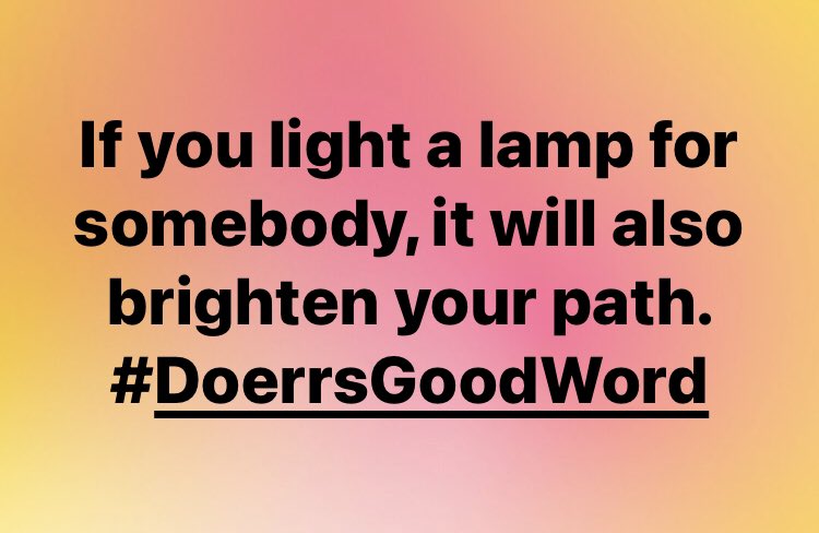 DoerrMatt's tweet image. #DoerrsGoodWord