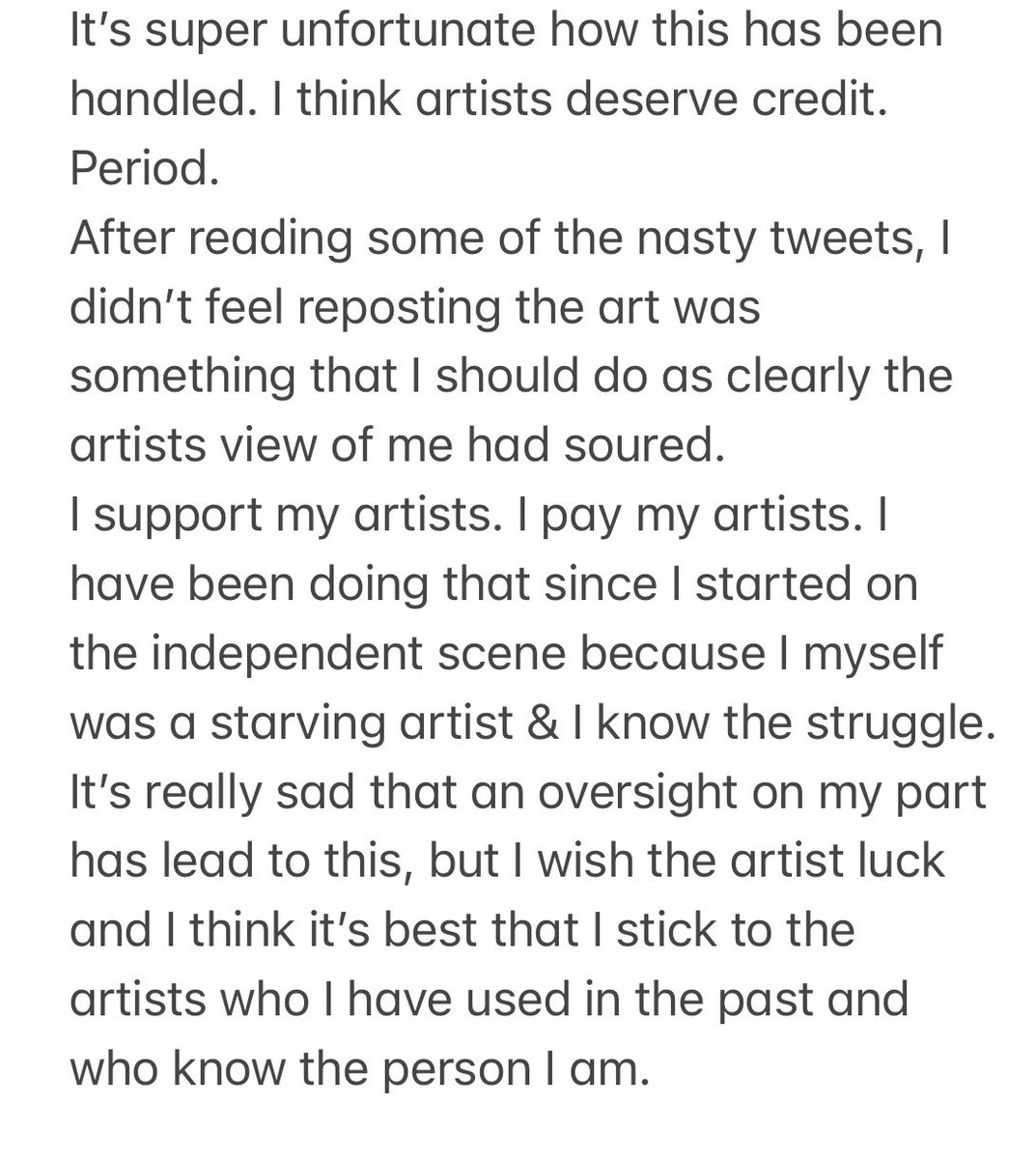 ♥️ Artists, I love & respect you guys. Please read: