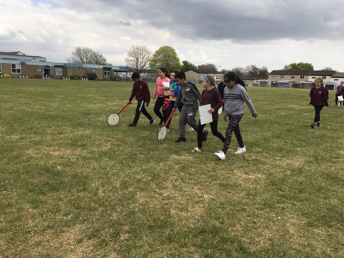 Stphilipevanspr's tweet photo. Blwyddyn 4 have been using their knowledge of perimeter and area to measure our school field and begin to plan the stalls for a Summer Fete #SPEnumeracy https://t.co/sMrtEotynJ