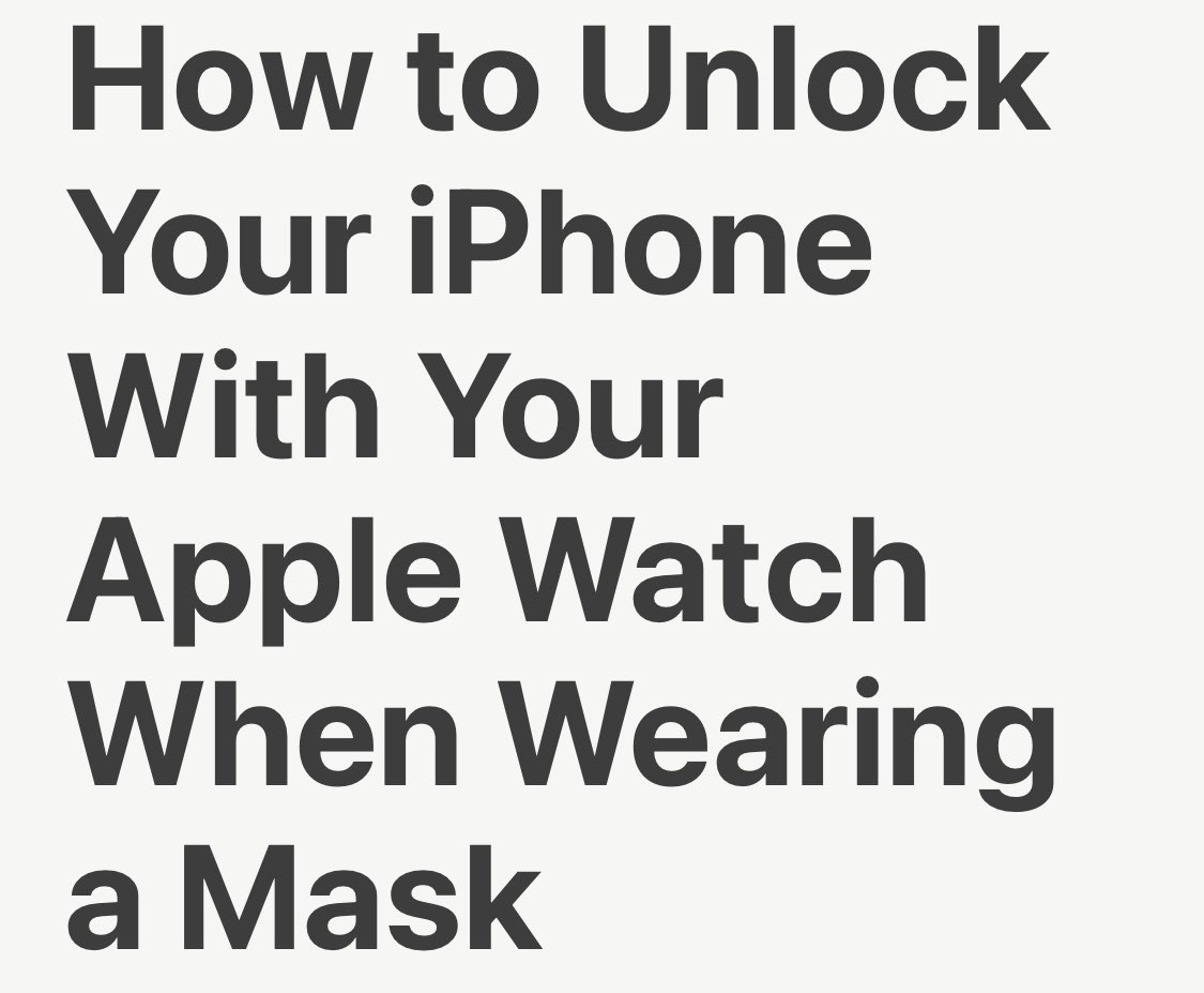 Today’s headline from Macrumors says everything about the times we are living in.