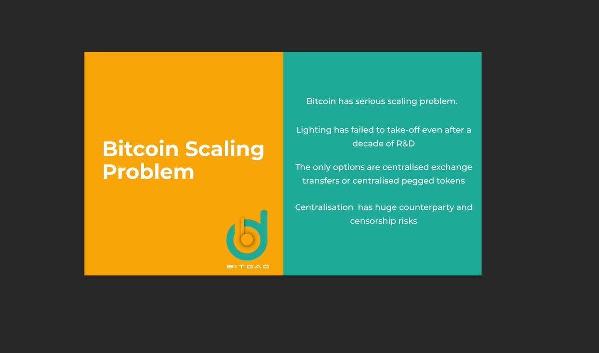 BitdaoNetwork's tweet image. We all love #Bitcoin because it certainly shares most of the features of a store of value.  But still &apos;Bitcoin scaling problem&apos; is not resolved somehow even after a decade of R&amp;amp;D

#Bitdao proposed a solution to solve it using Bitcoin itself. To know more, stay updated 😎

#DeFi