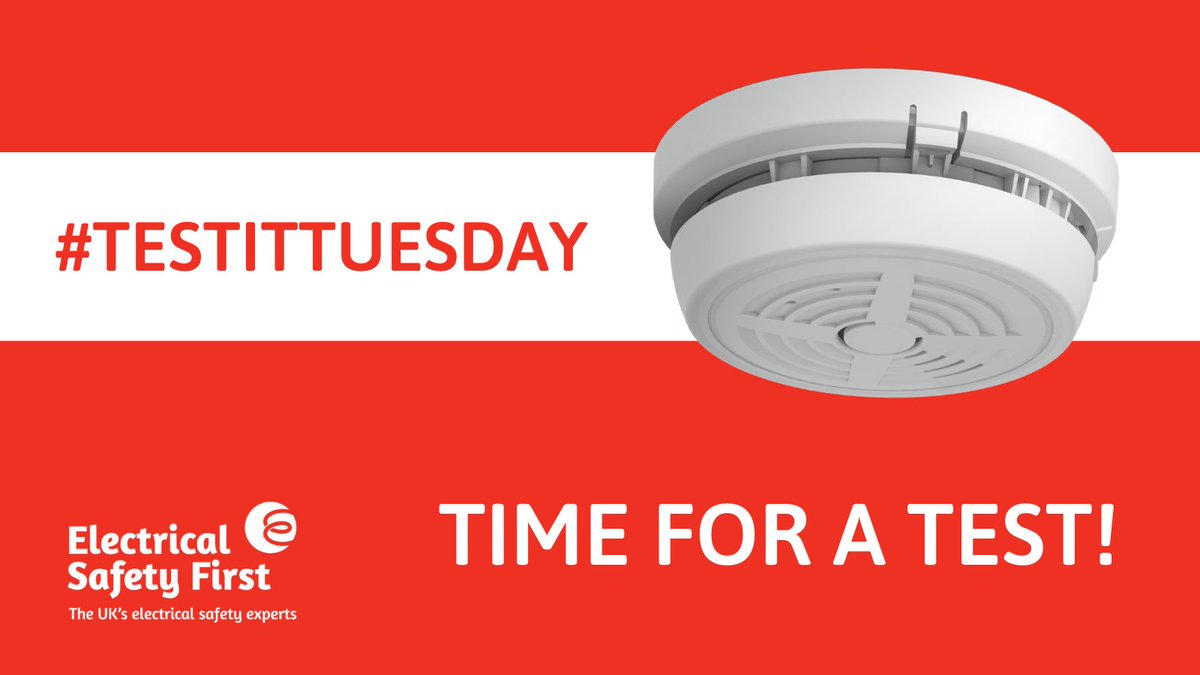 When was the last time you tested your smoke alarm at home? If you can't remember, then it's probably time for you to give it a thorough once over! #TestItTuesday