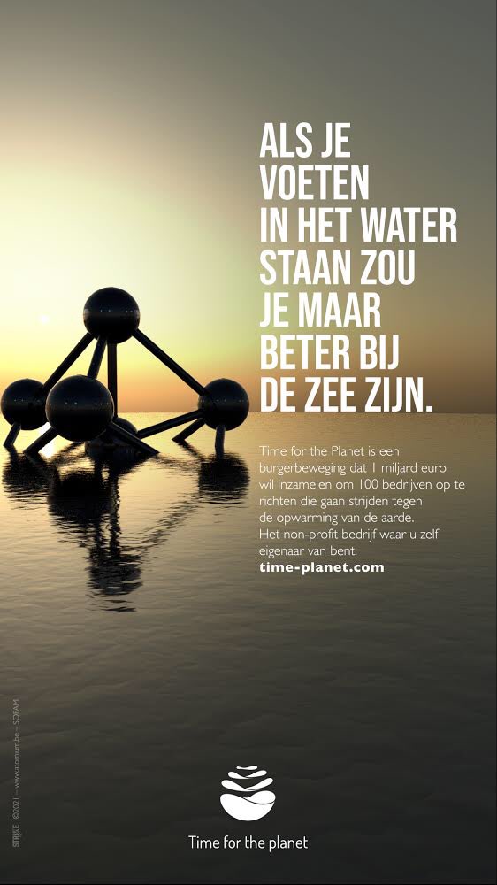 unpotedanslacom's tweet photo. Très chouette campagne de sensibilisation aux risques du réchauffement climatique par Time for the Planet 🌏

Agence STRIKE https://t.co/KPFE7O0kiK