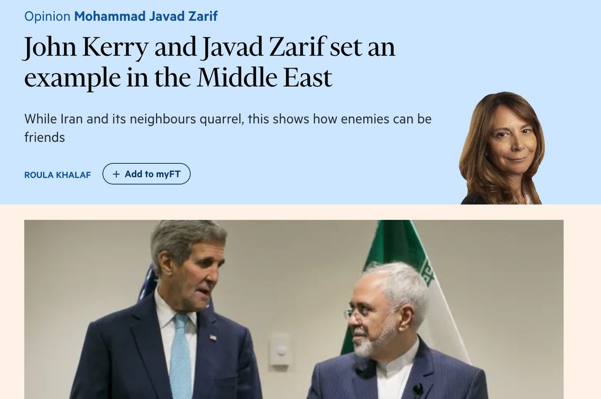 The first thing we have to understand is that Foreign Minister Mohammad Javad Zarif is the closest thing John Kerry has to a friend in the Iranian government, and vice versa. https://bit.ly/3sWujJl 