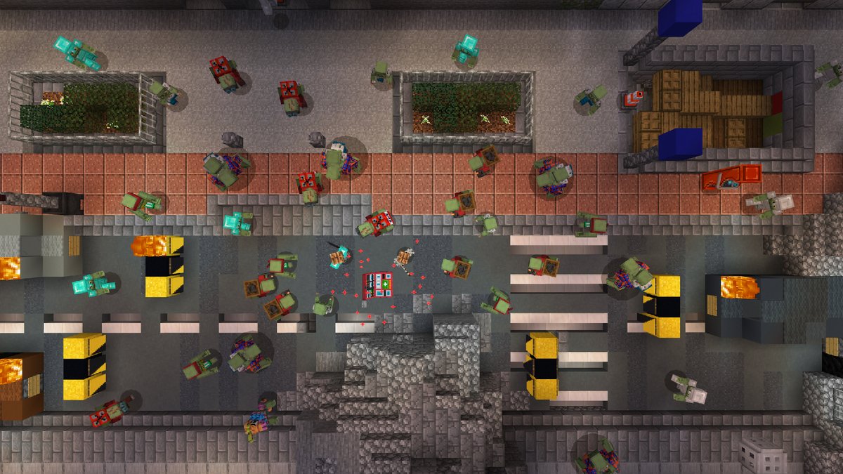 Today Zombie Apocalypse is releasing on the Minecraft Marketplace.
I had a blast working on the game mechanics, go check it out!