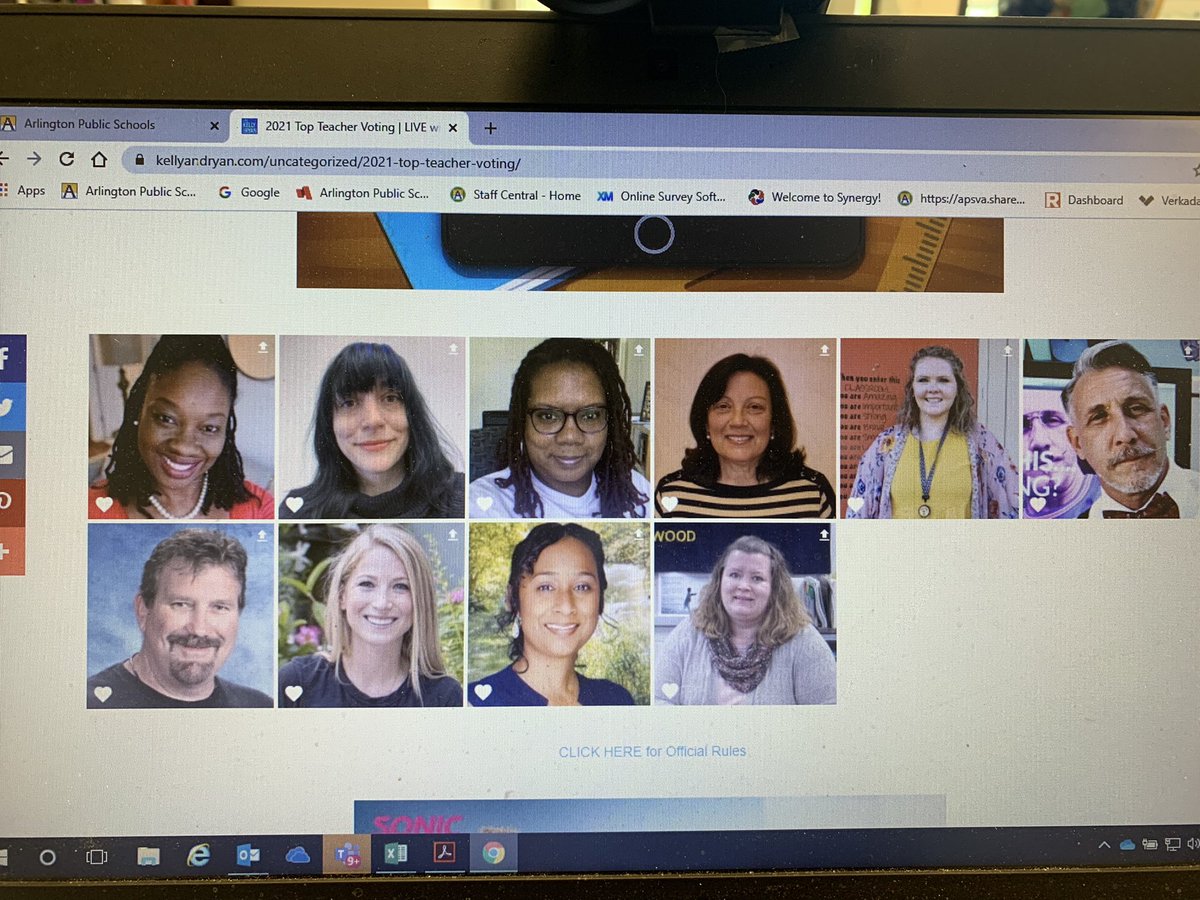 APSKenmore's tweet image. Tuesday Goodness! Vote for Ms Eurith Bowen! kellyandryan.com/uncategorized/… @APSVirginia @KenmorePTA @APSVaSchoolBd @APSFacilities @apscspr  @BoykinBryan @GuMS_Principal @KMSEurith @McCarthyM_JES @ReneeHarber @MadameDuchaj @MsSDyer @APS_OEE @ArlingtonVaPD @SOlympicsVA @ilovearlingtonv