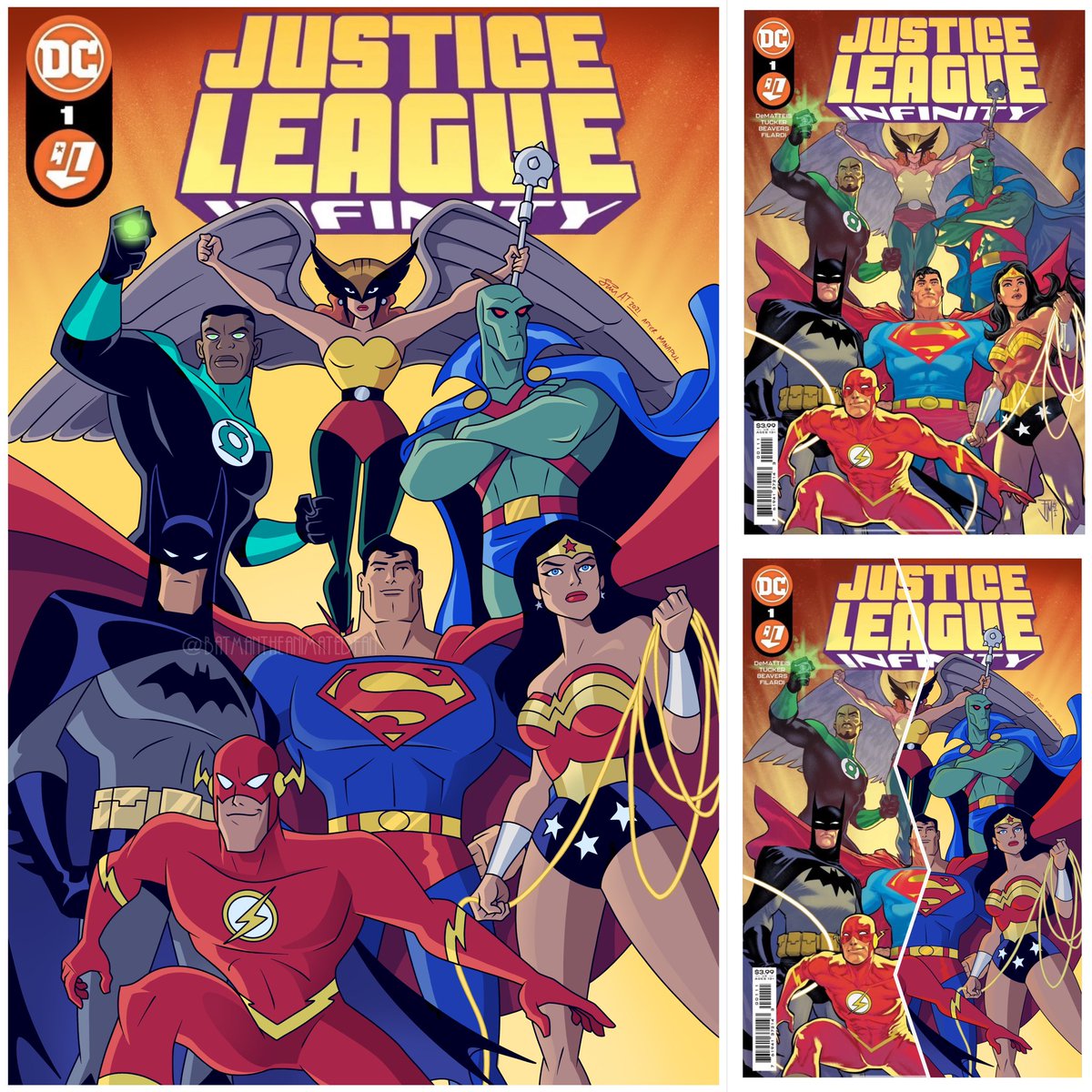 Simon AT on Twitter: "I find it so strange that DC comics haven't done a #dcau style cover for their #justiceleagueinfinity series. But never fear; I have created one myself! https://t.co/38aHM0a4PY" /