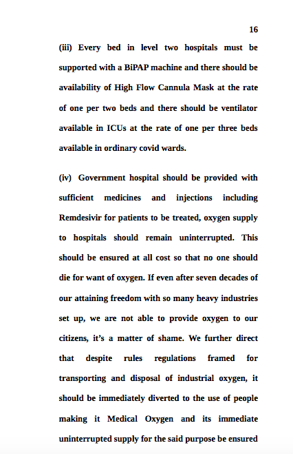 HC directs the UP government to take the following steps immediately in the cities of Lucknow, Prayagraj, Varanasi, Agra, Kanpur Nagar, Gorakhpur and Jhansi #COVID19