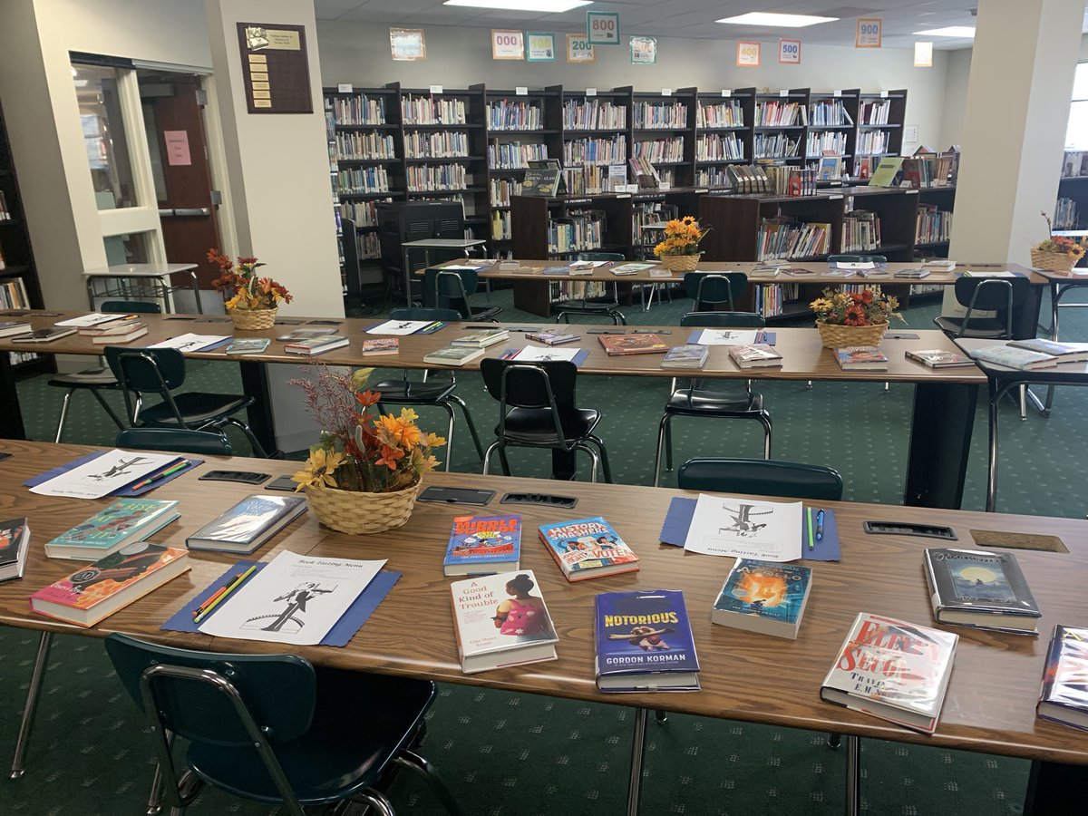 Our 5 graders are involved in a “Book Tasting” today as they get to paruse some of the great books out library has to offer.