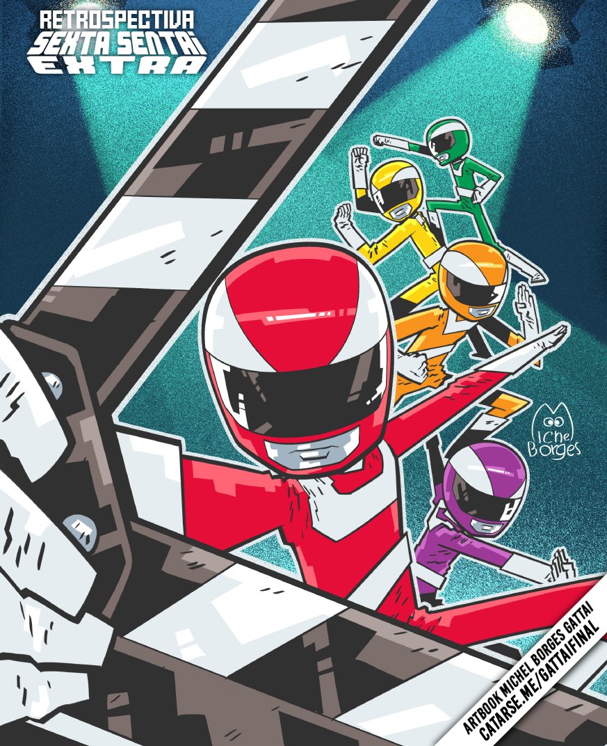 michelborgess's tweet photo. Chroma Squad na Retrospectiva Sexta Sentai EXTRA! Artbook Michel Borges GATTAI: https://t.co/J1RR2Rr3P1
#ChromaSquad #beholdstudios #videogames #pixelart #supersentai #toeicompany #tokusatsu #TVManchete #powerrangers #Jaspion #nostalgia #anos80 #anos90 https://t.co/Zm0AgJByQr